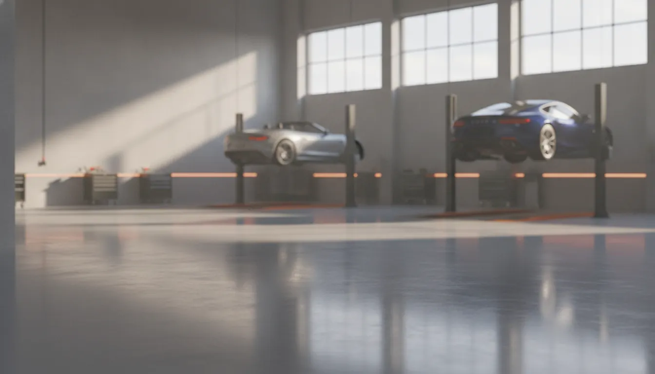 Modern auto repair shop